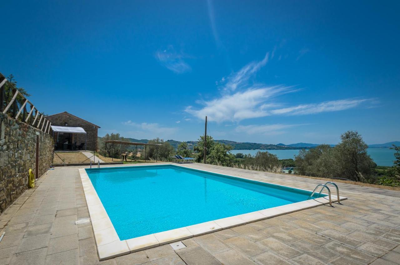 Poloturisticoumbria Rustico Con Piscina Vista Lago Пассиньяно-суль-Тразимено Экстерьер фото