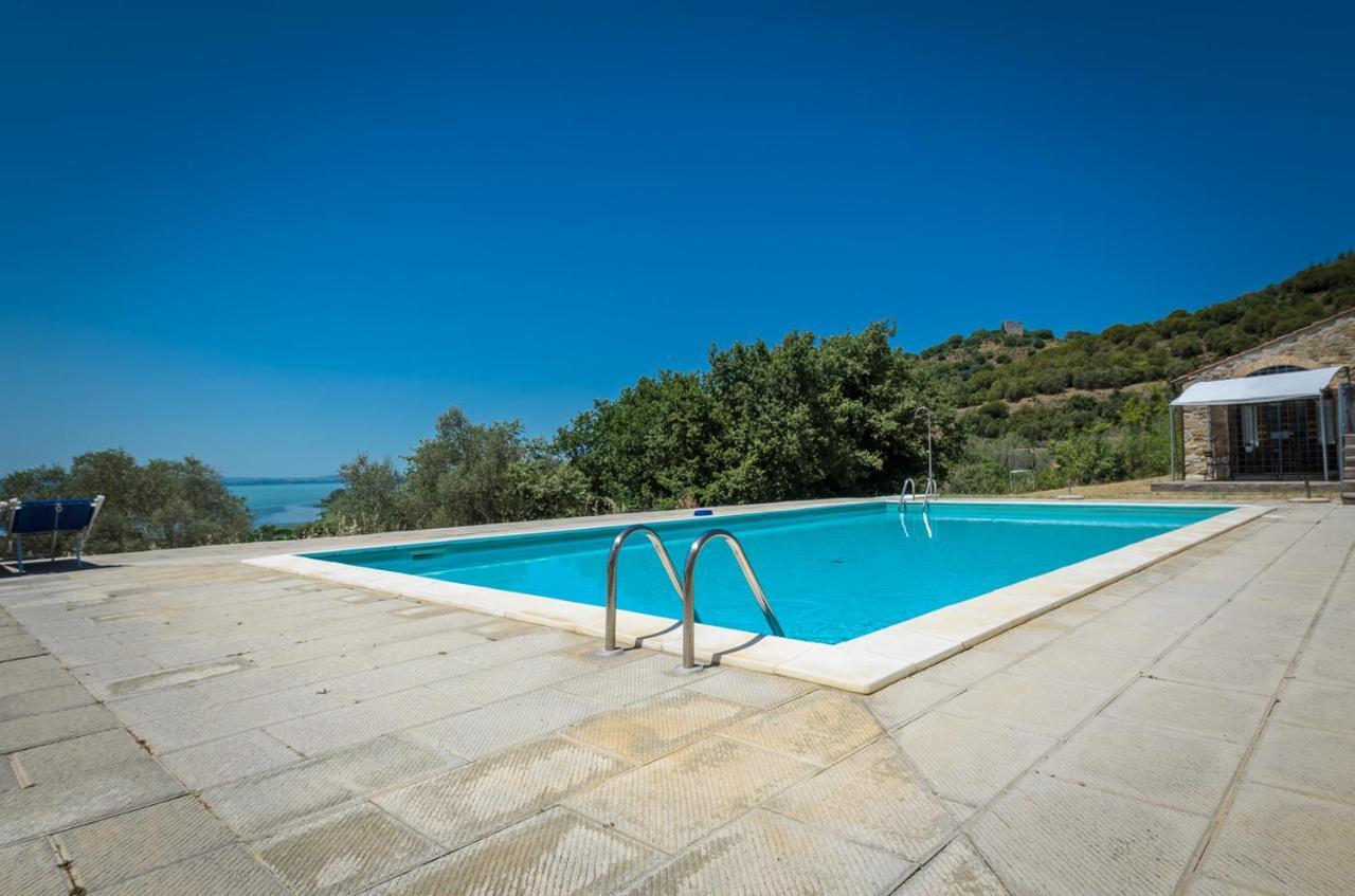 Poloturisticoumbria Rustico Con Piscina Vista Lago Пассиньяно-суль-Тразимено Экстерьер фото