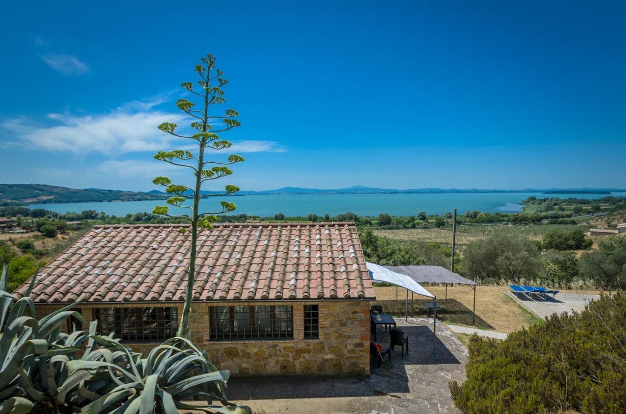 Poloturisticoumbria Rustico Con Piscina Vista Lago Пассиньяно-суль-Тразимено Экстерьер фото